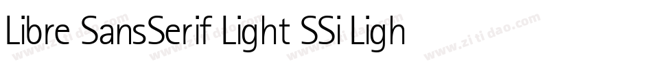 Libre SansSerif Light SSi Light Italic字体转换